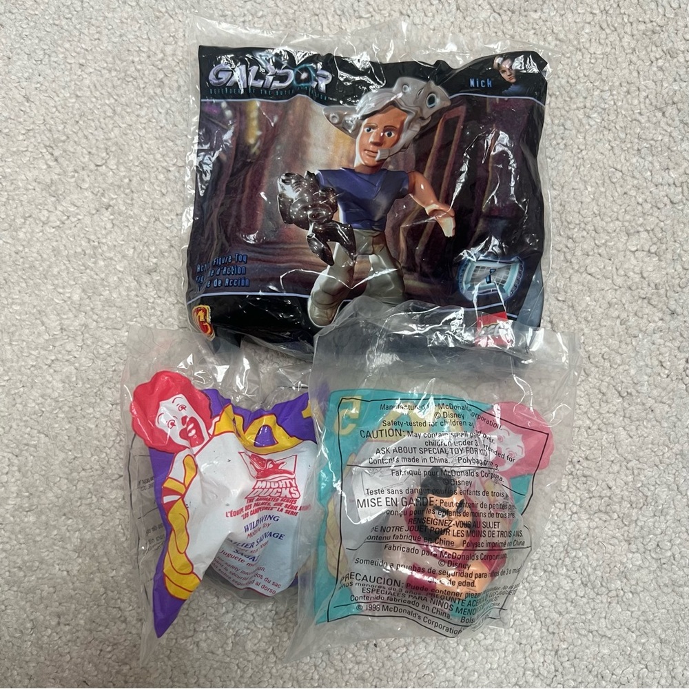 Three Sealed McDonald’s Happy Meal Toys